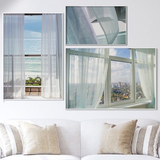 인메이블 창문 그림 액자 7종 감성 인테리어 원룸 꾸미기 자연 하늘 사진 포스터, 22.[I]은은한창문, [화이트] 메탈액자, 20호 [72.7x50.0cm]