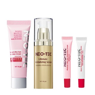 NEO-TEC 妮傲絲翠 物理性潤色防曬霜SPF50自然膚 輕盈版+外泌體賦活肌因菁萃, 1件, 50ml