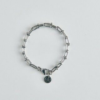 MIXTURE. MB021 馬蹄鐵形純鋼手鍊 簡約時尚 不易過敏材質 舒適配戴 展現個人品味