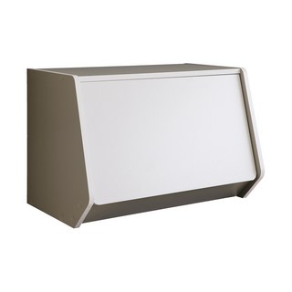 TZUMii 艾莉絲加大掀門櫃 堆疊門櫃 收納櫃 堆疊空櫃 上掀門櫃-水泥灰, 艾莉絲加大掀門櫃-水泥灰, 水泥灰