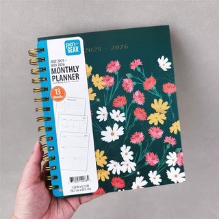 pen GEAR 2025-2026年計畫此行程本鐵圈加厚記事本, 1個