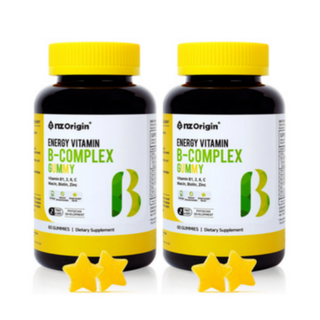 엔젯오리진 에너지비타민B컴플렉스 비타민B5종 나이아신 비타민C 아연 100%미국직수입 식약처인증 120정, 2세트