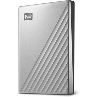 Western Digital 5TB My Passport 울트라 블루 휴대용 외장 하드 드라이브 HDD USBC USB 3.1 호환 WDBFTM0050BBLWESN, Metalic Silver_2TB | PC, 1개