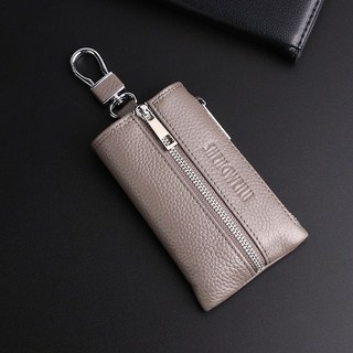 牛皮新款通用汽車傢用鑰匙包男女款腰掛大容量
