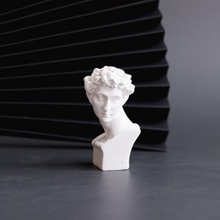 台灣出貨 黑色系玫瑰 尤加利葉 枯萎仿真玫瑰花 假花 攝影寫真道具 室內裝飾花 旅拍 極簡風, 雕像大衛, 1個