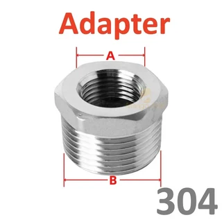 배관 연결 1/8 "1/4" 1/2 "SS304 스테인레스 스틸 남성 여성 스레드 피팅 동등한 감속기 물 파이프 어댑터, 05 B G3l8 BSP DN10, 05 A G1l8 BSP DN6, 06 Adapter M to F