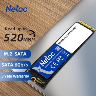 Netac 노트북용 내장 솔리드 스테이트 드라이브 M2 SATA SSD 120GB 240GB 480GB 960GB NGFF 2280 SATA3 하드 디스크, 없음, 1.12GB