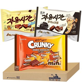 대용량 초코바 자유시간미니480g 자유시간쿠키앤크림400g 크런키미니171g, 1개