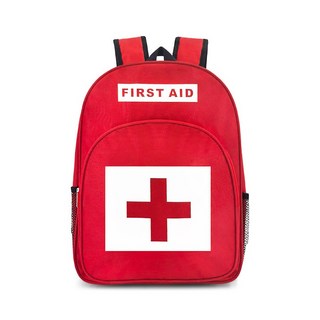 台灣 緊急救難背包 雙肩 地震包 防災包 求生包, 紅色, 1個