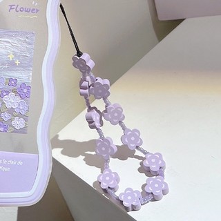 韓風手機殼吊飾掛繩系列：多款時尚手機掛件，手機防丟掛繩，手機殼裝飾配件, 1個, 10. 木頭紫花繩