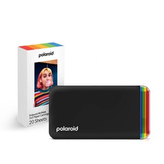寶麗來 Polaroid 手機相片印相機 超值組合 (內含底片一盒) 台灣總代理保固, 黑色超值組合【相機+20張相紙】, 1個