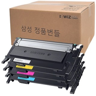삼성 정품 토너 CLT-K510S 4색세트 SL-C563W SL-C563FW SL-C513W SL-C510W SL-C510 SL-C513 CLT-P510C 번들 위즈토너, 4색, 1세트
