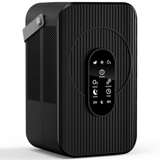 空氣淨化器智能室內家用消毒淨化三合一體機櫥臥衛異味消除淨化器, 一台, 黑色