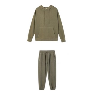 겨울옷세트 기모바지 기모트레이닝 겨울트레이닝복세트 루즈핏 후드 남녀공용 커플 맨투맨 조거팬츠 피그먼트 스웻 겨울 따뜻한 기모 빅사이즈 트레이닝 양털후리스 10