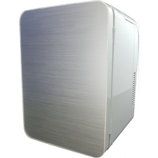兩用款鏡面烤漆10L大容量冷暖小冰箱 宿舍手提保冷箱 免變壓器, 銀色