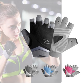 여자 남자 헬스장갑 스피닝 폴댄스 크로스핏 필라테스 요가 턱걸이 데드리프트 싸이클 장갑 반장갑, 블랙, 1개