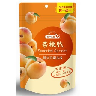 統一生機 杏桃乾 陽光日曬去核 無添加 70g, 1個, 杏桃乾70g / 5103