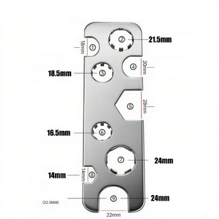 수도꼭지 에어레이터 제거 도구 스테인리스 다목적 수도관 밸브 코어 수리 렌치 욕실 주방용, 1PC