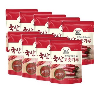 종가 국산 고춧가루 (순한맛) 깨끗하고 믿을수 있는, 9개, 500g