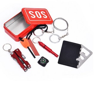 서바이벌 비상키트 야외활동 위급상황 생존도구종합세트