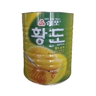 삼포 황도캔 슬라이스 3KG 과일통조림, 1개