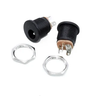 10Pcs DC 022 5.5x2.1mm 전원 소켓 플러그 잭 커넥터 구멍 나사 너트 인터페이스 패널 장착, 01 빠른, 02 5.5X2.1MM 10sets