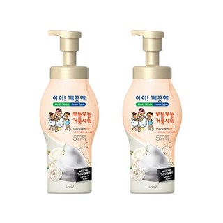 아이깨끗해 보들보들 거품샤워 바디워시 너리싱케어 화이트 부케향, 700g, 2개