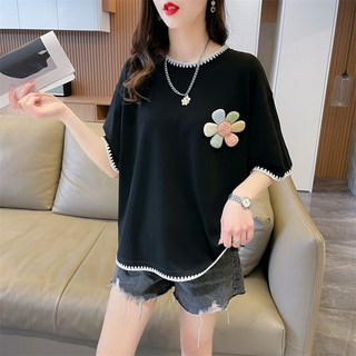 SAHINER 여름 여성반팔티셔츠 루즈핏 캐주얼 세련된 반팔 상의 BTX07