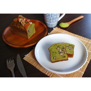 芯語坊 日系抹茶柚子紅豆磅蛋糕 (日本宇治抹茶粉、自製柚子醬) 送禮/自用彌月蛋糕, 1個