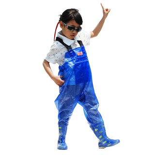 어린이 가슴장화 주니어 전신장화 유아 가슴장화 아기 키즈장화 아동 바지장화 길마트장화 해루질 갯벌체험 모래놀이 어촌체험 농촌체험 바다체험 체험복 보호복, 80번 어린이 가슴장화 블루, 200