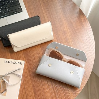 KOUJI 叩吉好物 奶灰磁吸眼鏡盒 磁吸設計 輕巧便攜 眼鏡收納盒