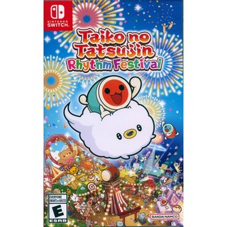 NS SWITCH 太鼓之達人 咚咚雷音祭 英文美版 Taiko no Tatsujin Rhythm 【一起玩】, 1個, 單遊戲(無特典贈品)