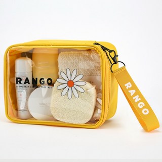 랑고 어썸스트랩 투명 화장품 파우치 비치 여행용 어린이집 파우치