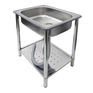 【雙手萬能】豪華加高加大單水槽 高84.5公分 (流理台/洗衣槽/洗手台/水槽/洗碗槽), 不鏽鋼色, 1個