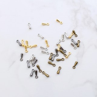 약100개) 꼬리참장식/물방울참장식 4color, 골드, 100개