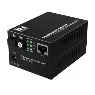 인네트워크 최대 3km 전송 기가비트 SC타입 싱글모드 WDM방식 1코어 광컨버터 A타입 IN-FC300-SCS/WA, 1개