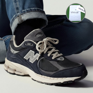 국내매장판 뉴발란스 2002 캐주얼 운동화 레트로 프리미엄 빈티지 팩 그레이 네이비 with VIVAJS 고급번들