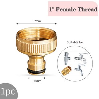 파이프커넥터 호스조인트 1/2 quot3/4quot 스레드 퀵 커넥터 황동 어댑터 정원 관개 커넥터 드립 구리 호스 피팅 정원 급수 시스템, 1 Nipple Connector, 08 1 Nipple Connector