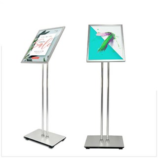 포소터 스탠드 회전형 입간판 메뉴판 광고판 실버색상, 2 포스터스탠드투풀형 A3