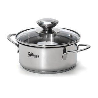 Himmel 電磁爐不鏽鋼迷你鍋, 1個, 16cm, 銀色