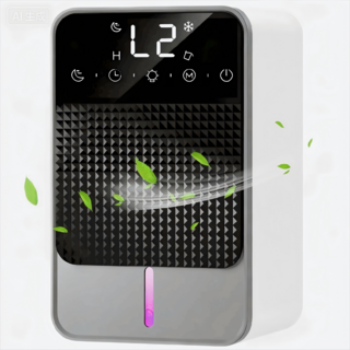 EXTEDRG D1C 제습기의 LED 패널이 보이는 모습