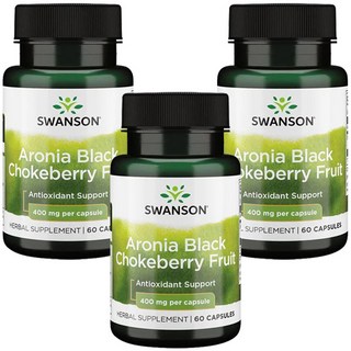 Swanson 斯旺森 野櫻莓膠囊 400mg, 60顆, 3罐