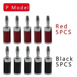 오디오 및 비디오 스피커용 금도금 잭이 있는 바나나 커넥터 플러그 뮤지컬 사운드 4mm 바나나 플러그 10 개 20 개, 12) Px10, [16] Px10