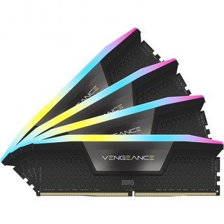 컴퓨터 메모리 램 Corsair 커세어 복수 RGB DDR5 RAM 128GB 4x32GB 5600MHz CL40 인텔 XMP iCUE 호환 - 블랙 CMH128GX5M4B56, Corsair 128GB (4x32GB), 검정