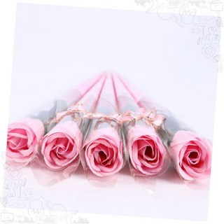 비누꽃 장미 핑크 조화 인테리어 소품 선물용 꽃다발 홈데코 장식용, 1개, 퍼플