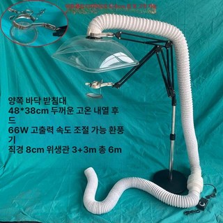 삼겹살 환풍기 이동형 식당 닥트 가정용 튜브 연기 구멍 업소용 배기팬 흡입기 덕트팬 고온, 더블 헤드 플로어 48x38 110P