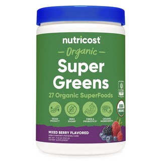 nutricost 超級食物蔬果粉 莓果口味, 330g, 1罐