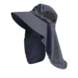 오프루어 햇빛가리개 자외선차단 낚시 모자, FREE, 그레이