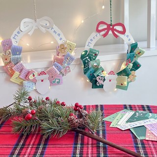 [음악특강][크리스마스] 오선 리스 kit, 파스텔