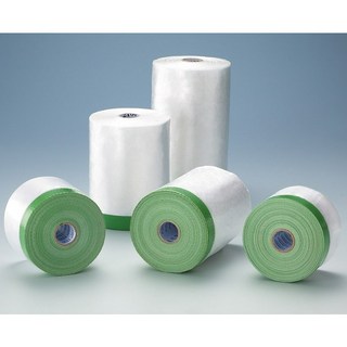 [現貨 含稅] 遮蔽養生膠帶 養生膠帶 遮蔽防塵膜 遮蔽膠帶 裝修防塵 pet膠帶 pe膜 養身膠帶, 1個, 2700mmx25Y (22.8m)